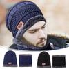 2 Pieces Kids Winter Warm Knitted Hat And Scarf Knit Cap Fleece Thick Knit Cap For Boys And Girls