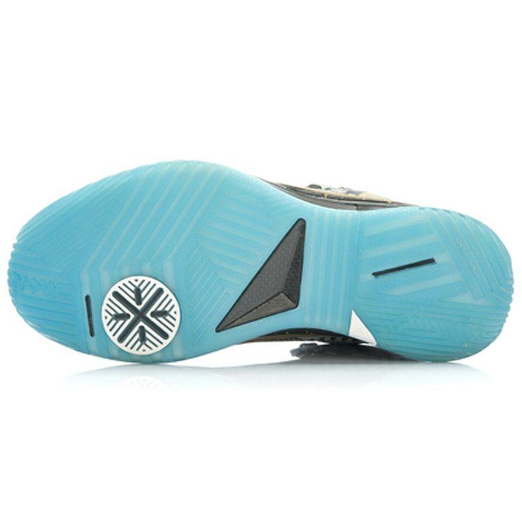 Li Ning WOW 2 Нескользящие износостойкие кроссовки для баскетбола средней высоты Мужские Черный Серебряный Золотой ABAH017-1G