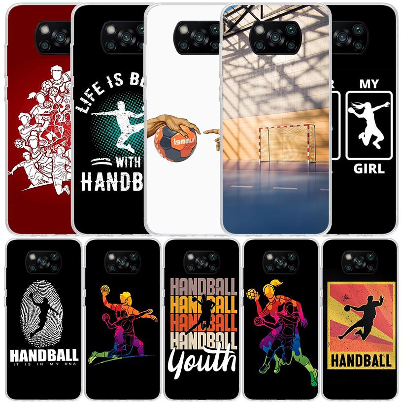 Handball Sport Phone Case For Xiaomi Poco F7 Ultra X5 X6 X7 Pro M7 Redmi 15C 15 13C 13 12C 12 10C 10 10A 9 9C 9A 9T Cover Poco X