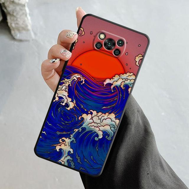 Маска самурая Дракона и Волка для Xiaomi Poco X3 Nfc X4pro X5 M3 для Mi 12 13 11 10 10t 8 Note10 Lite 11ultra 11t Pro F1, чехол