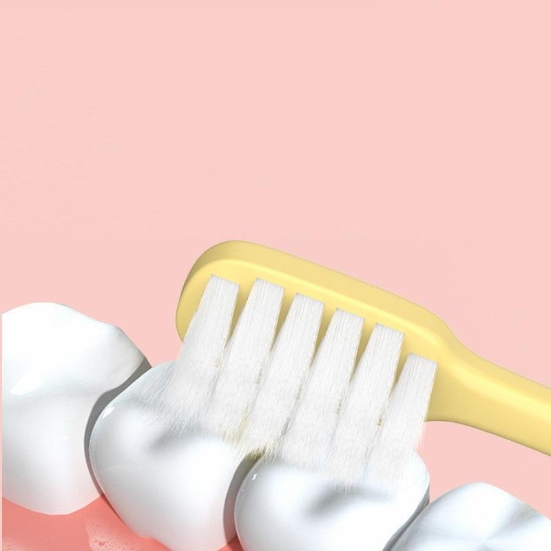 8 шт. зубная щетка с мягкой щетиной, скребок для языка 2 в 1, очиститель, очень мягкий, портативный инструмент для чистки зубов для взрослых, для путешествий