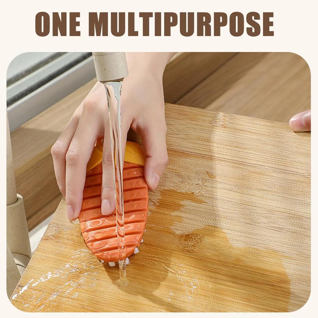 Flexible Multifunctional Fruit Vegetable Brush for Household Kitchen Cleaning Yam and Potato Puree Removal Cleaning Fruit Brush