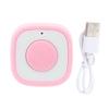 Ring Remote Control Rechargeable Fingertip Bluetooth Button Clicker for Camera Shutter Selfie Button Pink