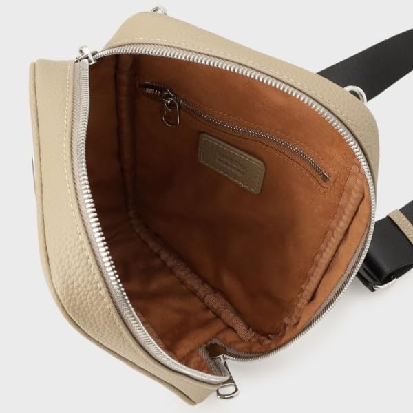 Сумка кроссбоди из микрофибры Takeo Kikuchi, мужская, бежевая (052), 07004344