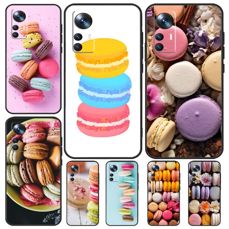 Dessert Ice Cream Macaron Food Case For Xiaomi 13T Pro 12T 11T 12 14 13 Lite 12X POCO F5 X3 X5 Pro X4 F4 M5 M5s F3 Cover