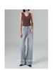 Women's High-Waisted Wide-Leg Floor-Length Jeans - Spring Collection by Big Brand Dupe