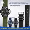 Для серии Casio PROTREK PRG-601 PRG-600 PRG-650 PRW-6600Y GA2200 Дышащий нейлоновый холщовый ремешок 24 мм Быстросъемный браслет