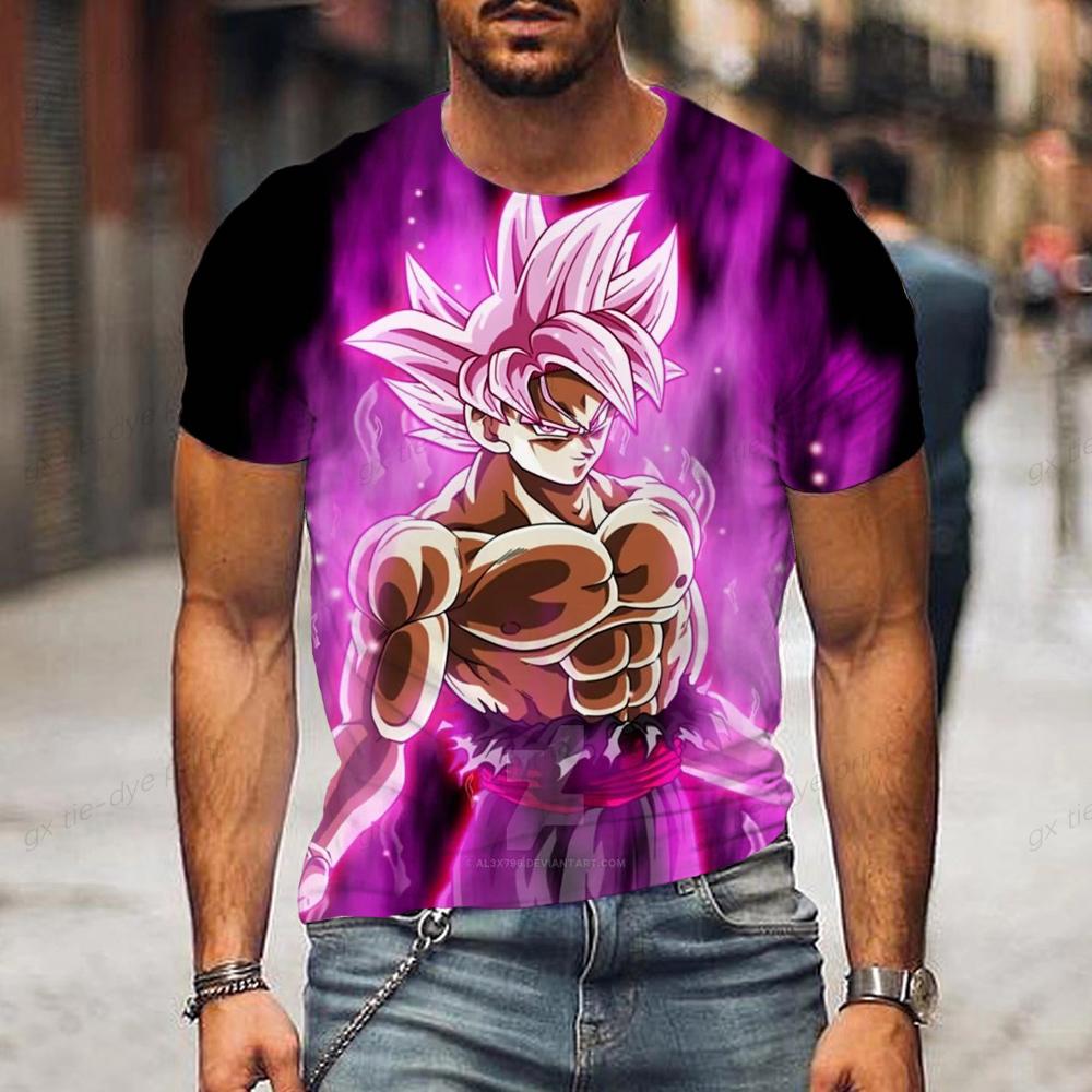 Костюм для малышей Dragon Ball Z Son Goku, детская летняя мужская футболка с принтом в стиле аниме, белая, черная, для мальчиков и девочек