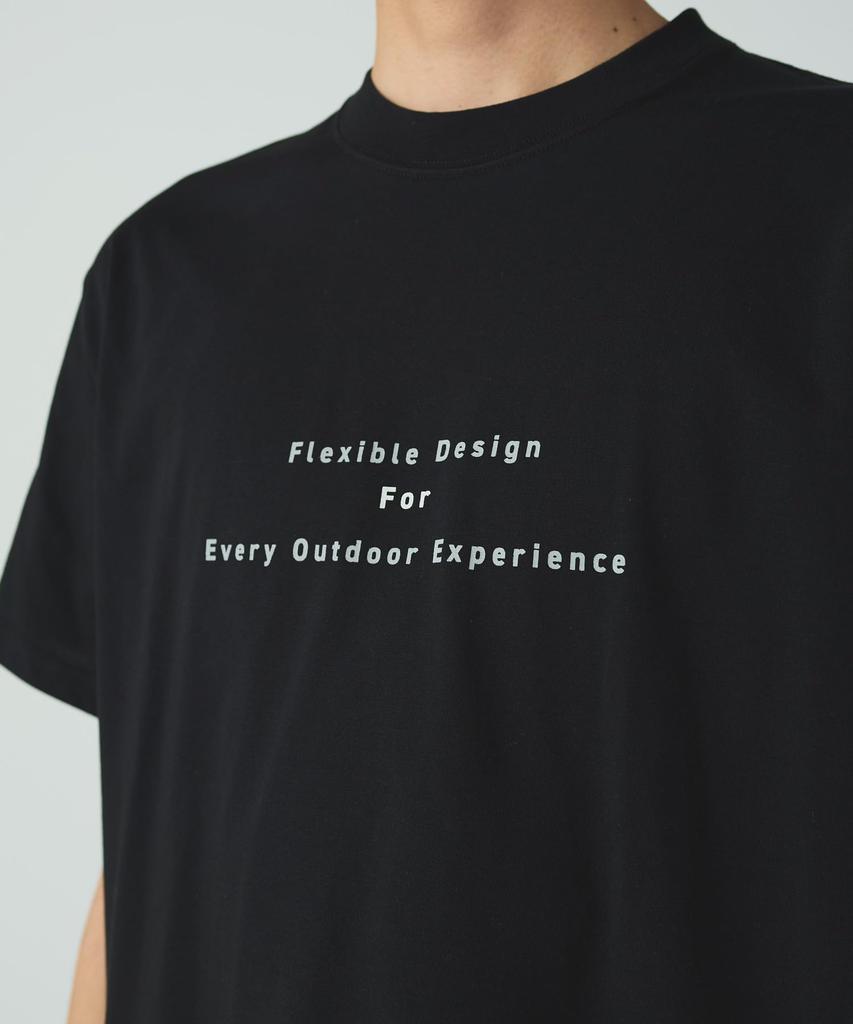 Snow Peak Jikaro Firering Table Short Sleeve for Men and Size L T-Shirt TS-25AU004 T-Shirt Women, Black,