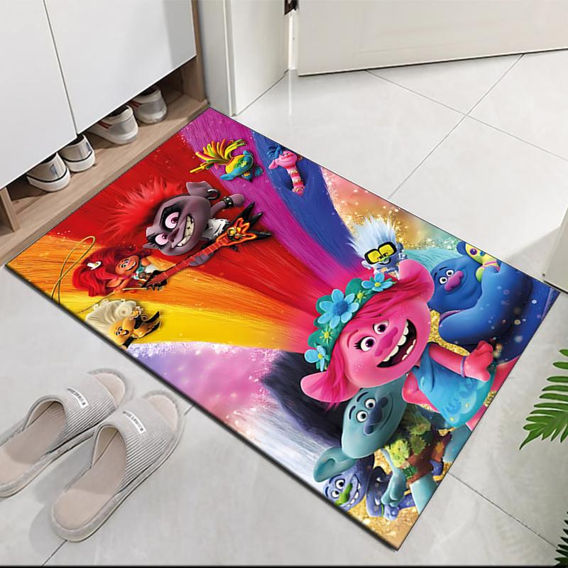 Trolls Printed Carpet, for Office Chair Living Room Bedroom Kitchen Room Decor Gifts.