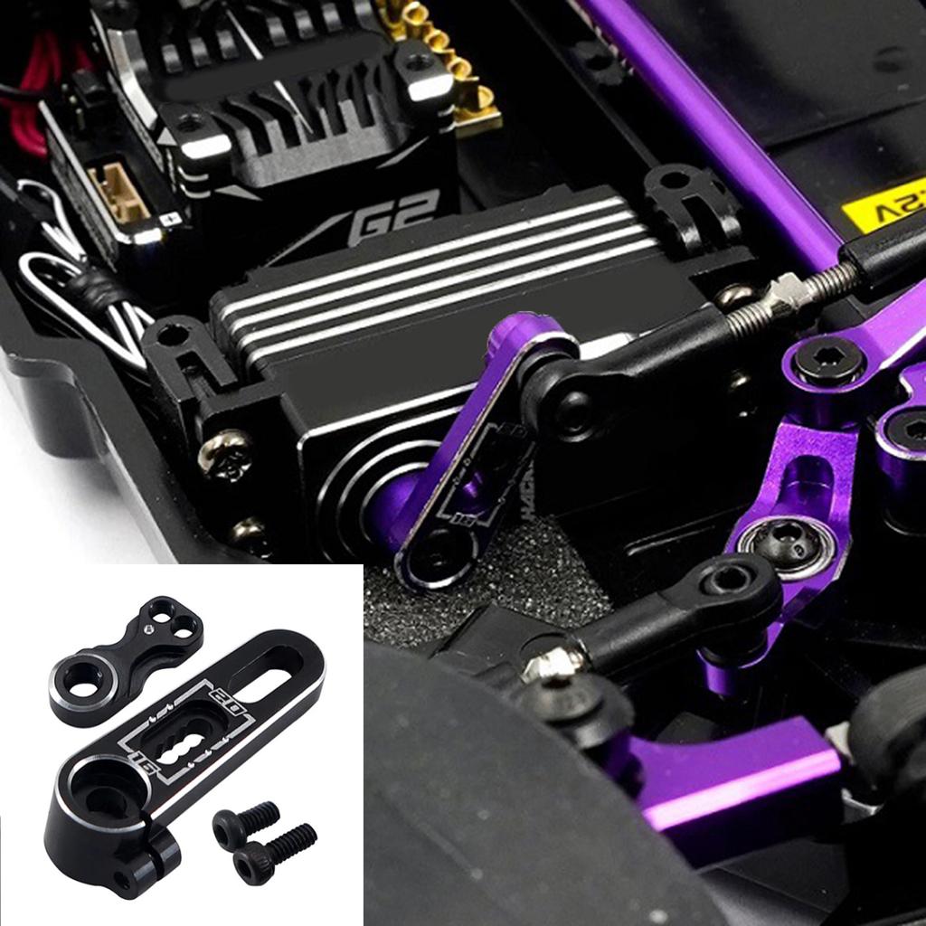 Aluminum Alloy Remote Control Steering Servo Arm for 1/10 Crawler Climbing Car Double Hole 25T Servo Arm 15.5-20mm
