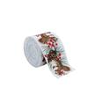 Xmas Linen Christmas Ribbon Tree Printed Bouquet Ribbon Gift Box Packing Strap  Christmas Decor