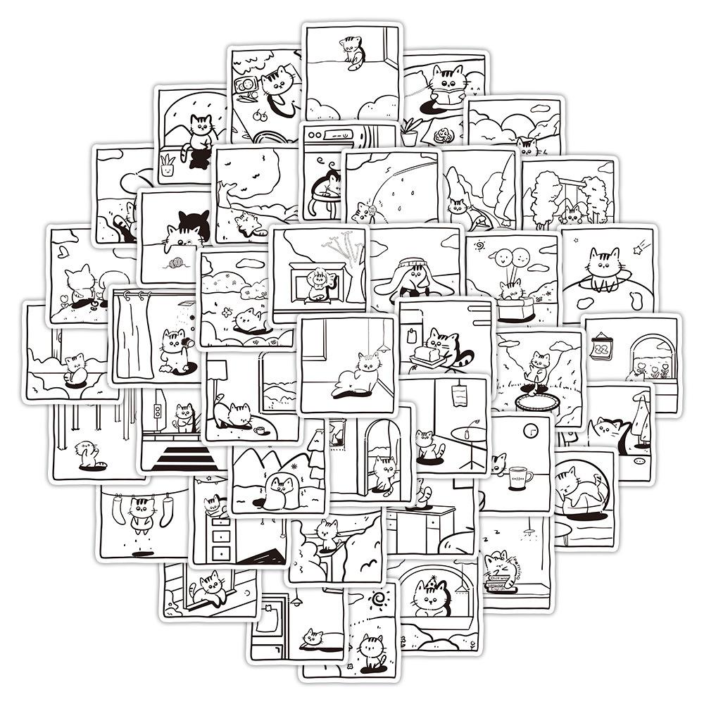 60 шт. новые наклейки, милые наклейки для ноутбука, наклейки для мобильных телефонов