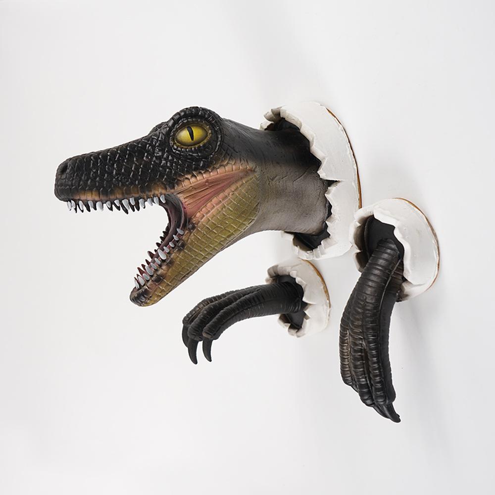 Deinonychus Wall Mount Latex Foam High Fidelity Creative Decor for Bar Living Room