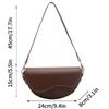 Small Leather Saddle Armpit Bags for Women Chain Shoulder Crossbody Bag Ladies Vintage Underarm Handbags Bolsa