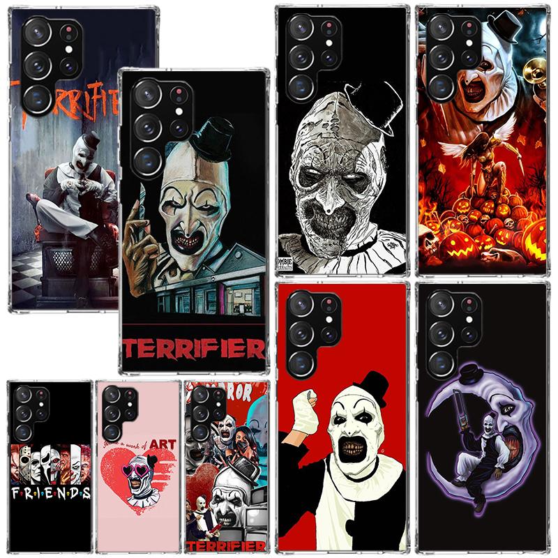 Horror Movie Terrifier Phone Case For Samsung Galaxy S25 S24 S23 S22 Ultra S21 FE S20 Plus S10 + S10E Art Fundas Back Cover S24