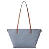 Fendi Дизайн с возможностью двустороннего использования Золотые акценты Металлические детали Хлопковая сумка-тоут Сумка для покупок Сумка через плечо Маленькие женские сумки-тоут синий 8BH424-AUT4-F1SXQ