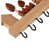 Solid Wood Key Storage Holder non-toxic Decorative Hook Entryway Organizer Key Hook Rack  Entryway