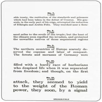 KASHSURG Jaeger Пластиковая таблица для чтения и тестирования: 4 3/4 дюйма х 7 дюймов
