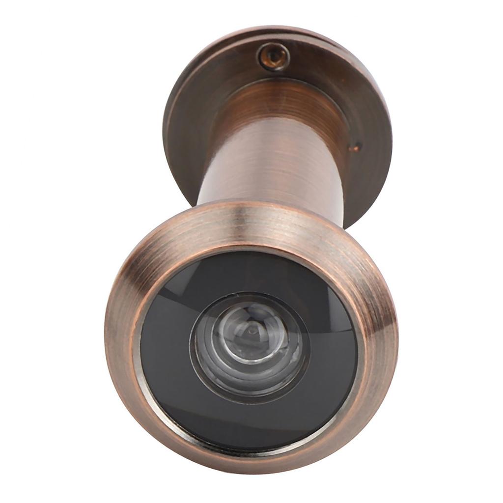 Противоугонный дверной глазок с углом обзора 220 градусов и задней крышкой для домашнего использования(Красная бронза