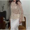 Elegant Women's Sequins Hollow Out Pullover Loose Knit O-neck Long Sleeve Female Sweater 2025 Spring Summer Lady Sexy Glitter Pullovers