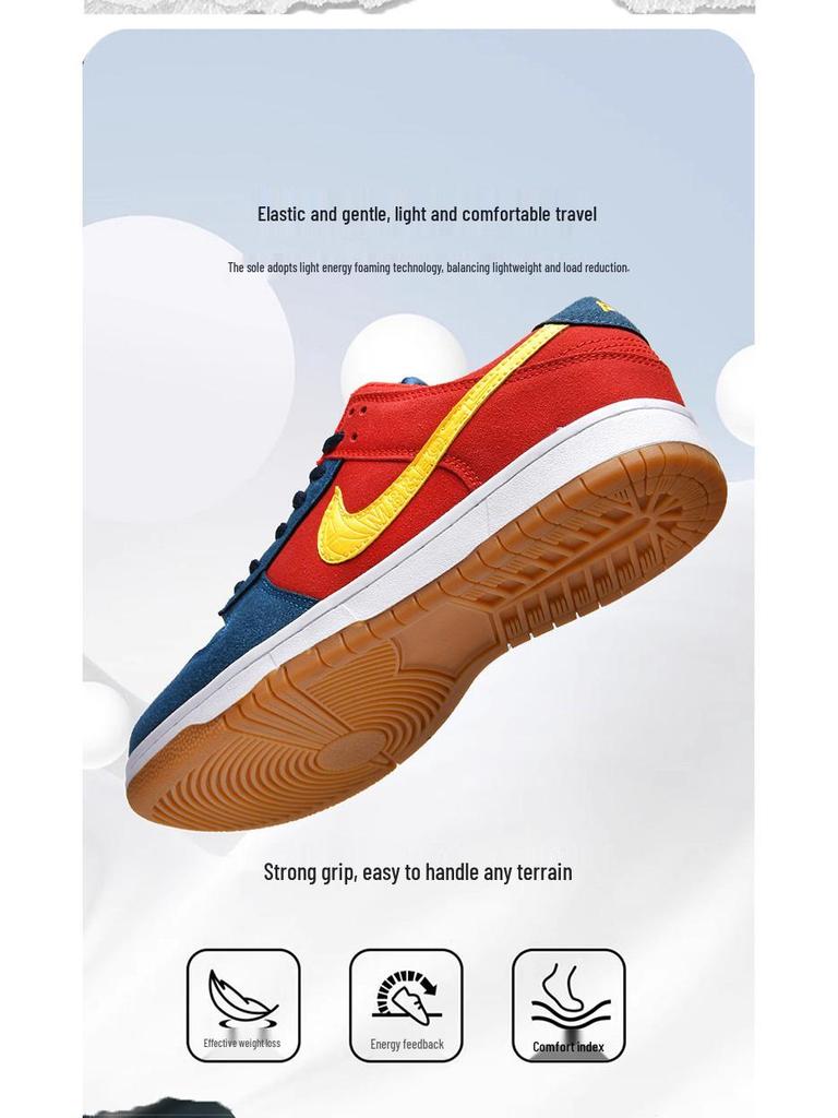 Мужские/женские кроссовки AJ, красные и синие, с асимметричным дизайном, низкие, для скейтбординга и бега