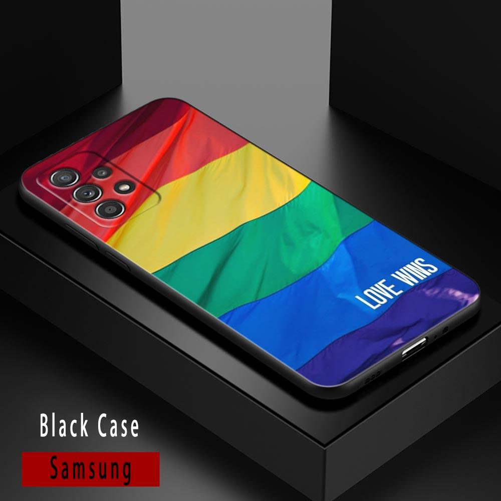 Gay Pride Flag Lesbians LGBT Rainbow Cases For Samsung Galaxy A52 Funda A54 A13 A52s A53 A72 A73 A33 A23 A32 A51 A71 Soft Covers