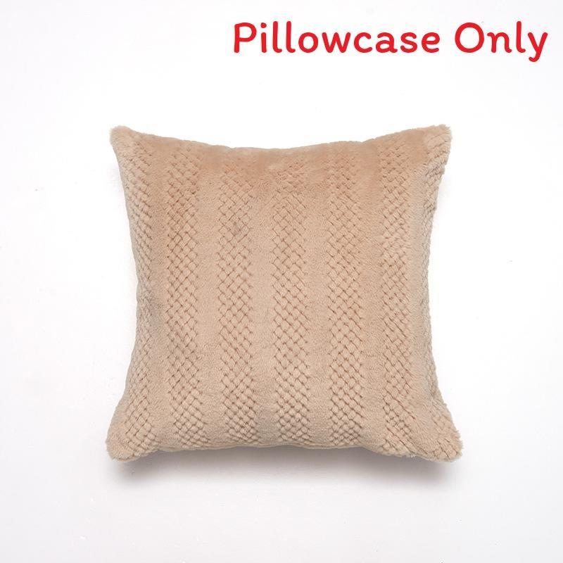 Только наволочка Роскошная плюшевая наволочка из искусственного кроличьего меха Мягкая наволочка для дивана в современном стиле