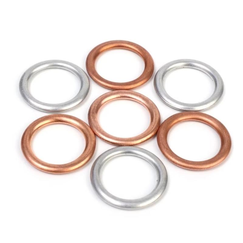 Automobile Engine Oil Pan Drain Plug Sealing Gasket Metal Washer N0138157 for Multiple Models Car
