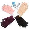 Women's 5-hand Knitted Touch Screen Electric Heating Gloves USB Electric Heating Gloves Power Bank Power Supply for Outdoor Cycling To Keep Warm