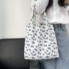 Летняя сумка-жилет из холста с ретро-масляной живописью, мелким цветочным узором, на одно плечо, ручная, большая вместимость