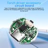1шт 2-скоростная плата драйвера фонарика драйвер аксессуар печатная плата с переключателем зарядки интегрированная плата подходит для 10 Вт лампы шарик