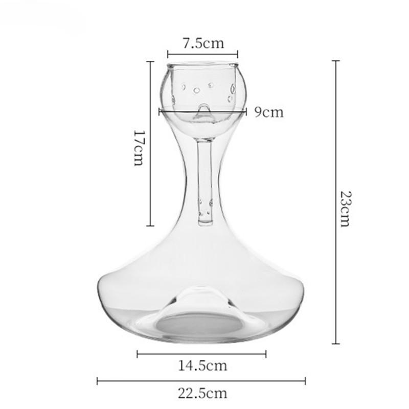 Легкий роскошный винный набор из хрустального стекла, креативный быстрый графин, простой домашний графин для вечеринки, насыщенный кислородом, графин для красного вина, барные аксессуары