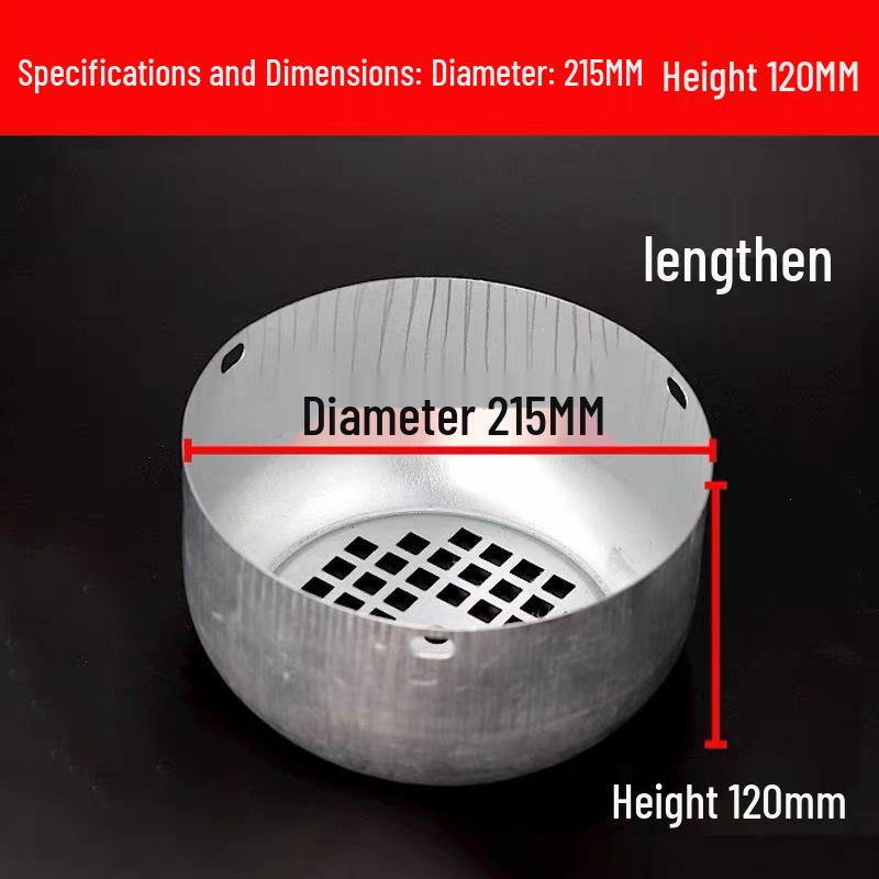 Single-Phase Motor Fan Cover Cap, Sheet Metal Fan Cover, Model 138/YL90