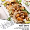 Stainless Steel Taco Holders Taco Shell Holder Stand for Oven Baking Rust-Proof Taco Tray Plates Holds 4 Tacos Rack for Crispy Shells