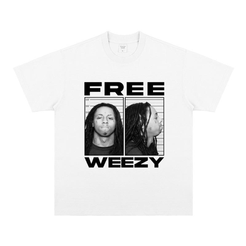 Mockery Portrait Style American Casual Vintage Vintage Shortsleeved Tshirt With Breathable Print