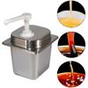 2.3L Pump Bottle for Sauces And Condiments, Hand-Operated Dispenser Kitchen Bar