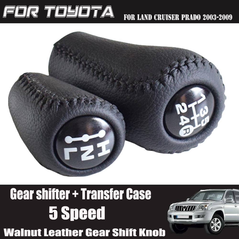 Кожаная ручка переключения передач с автоматической коробкой передач, рычаг переключения передач для Toyota Prado 120 2003 2004 2005 2006 2007 2008