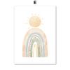 Cartoon Boho Dinosaur Rainbow Sun Cloud Nursery Wall Art Canvas Painting Nordic Posters And Prints Pictures Baby Kids Room Decor
