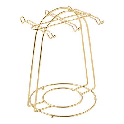 Nordic Home Kitchen Настольный держатель для кофейных кружек на 6 чашек Подставка из золотистого металла Подставка для стаканов Органайзер для слива