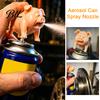 Creative Garage Supplies 3D Printed Squirter Spray Tip Compatible with WD-40 Aerosol Cans, Fits Multiple Custom Nozzle Common Valve, Novelty