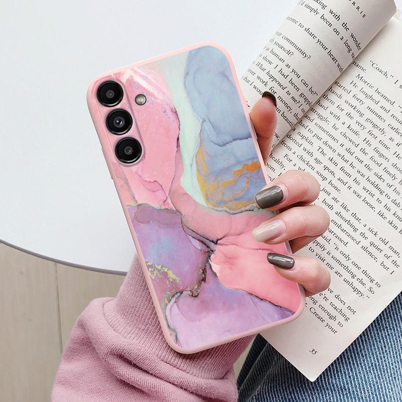 Чехол для Samsung A54 5G Задняя крышка Защитный силиконовый Funda Модный Мраморный Каменный Текстурный Coque Для Galaxy A56 A16 A26 A36 A17