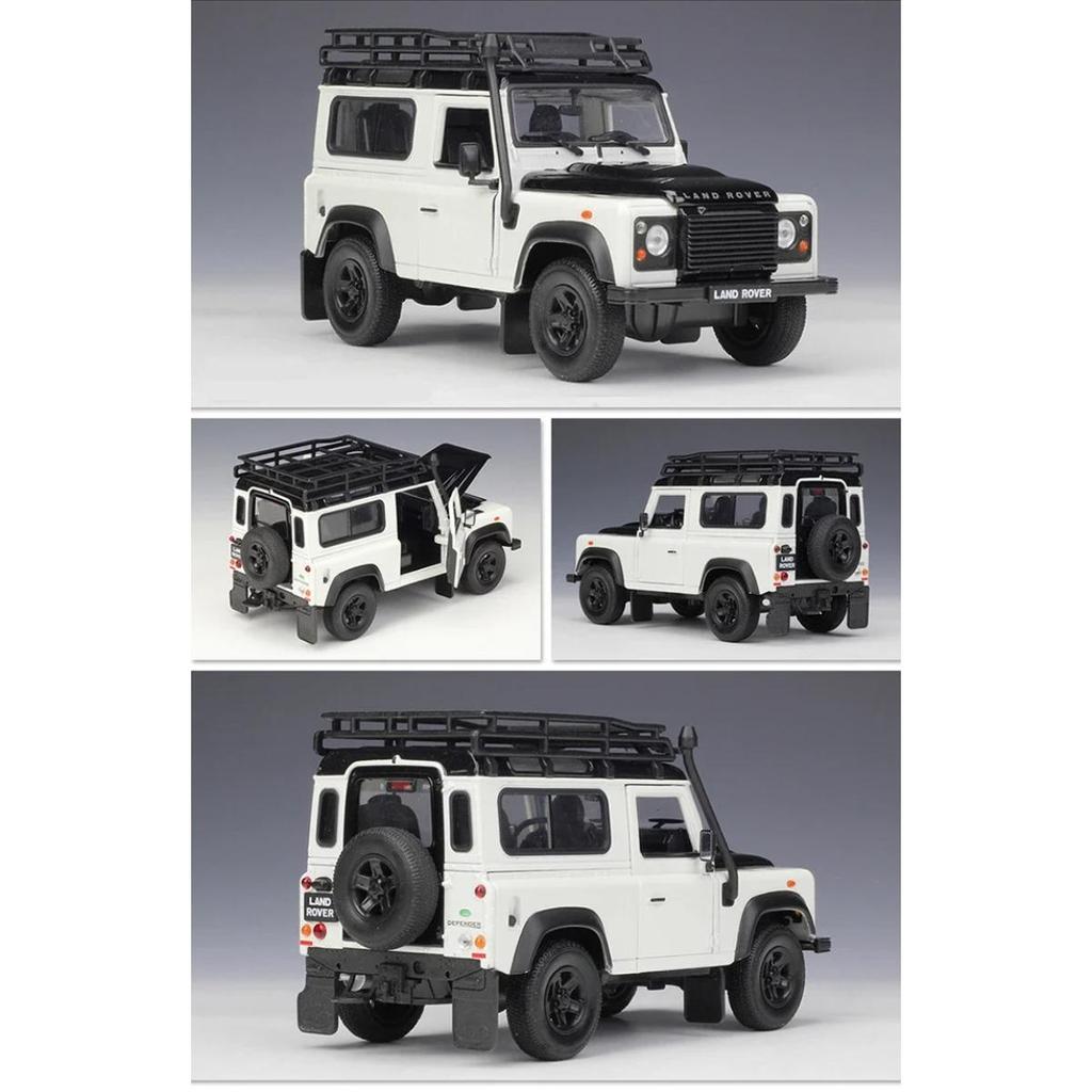 Welly 1/24 Модель автомобиля из сплава Land Rover Defender Литой металлический внедорожник Модель автомобиля Симуляция Коллекция Детская игрушка Подарок