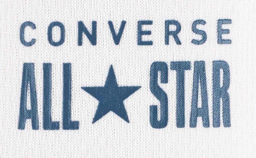 Converse CB251355 Баскетбольная футболка с коротким рукавом с принтом, белая футболка