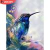 HUACAN Diamond Painting Bird Full Square Cross Stitch 5D DIY Diamond Embroidery Animal Mosaic Picture Of Rhinestone Wall Art
