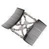 DIY Stretch Bun Maker Handmade Magic Hair Comb Beaded Hair Clip Elastic Hairpin Double Comb
