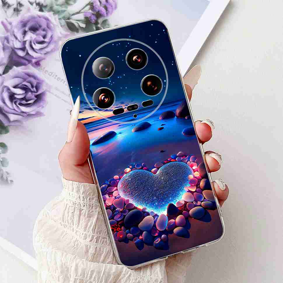 Case For Xiaomi 14 Ultra Butterfly Silicone Soft Phone Cover For Xiaomi Mi 14 Mi14 Ultra Shockproof Back Fundas Xiaomi 14Ultra