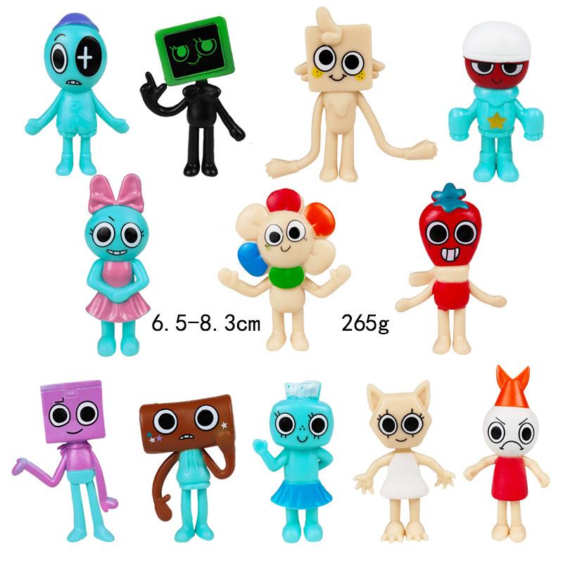 Фигурки Dandys World: Креветка, росток, Губ, галька, Ви, Тиша, Глистен, Шелли, игрушка, украшение для торта