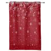 Рождественская Зимняя Снежинка Красные Шторы на Окно Декор Для Дома Спальня Кухня Гостиная Украшение Рождественские Подарки Шторы Navidad