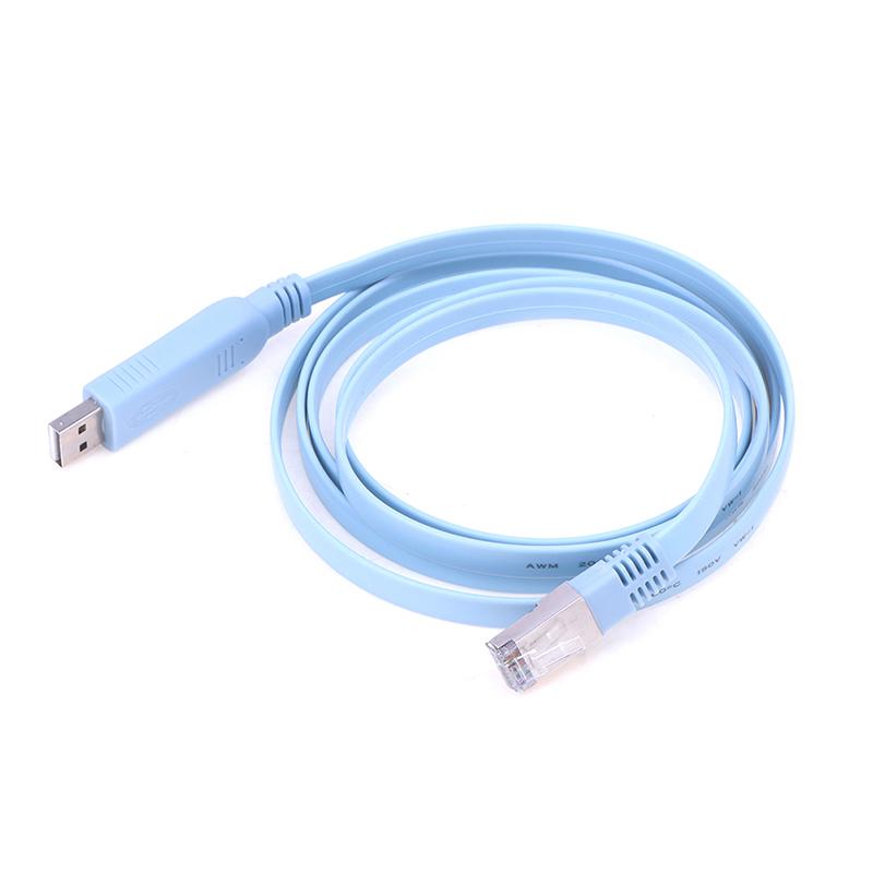 1,8 м USB-RJ45 USB-RS232 Последовательный-RJ45 Cat5 Консольный Адаптер Кабель Шнур Для Маршрутизаторов Cisco Новый